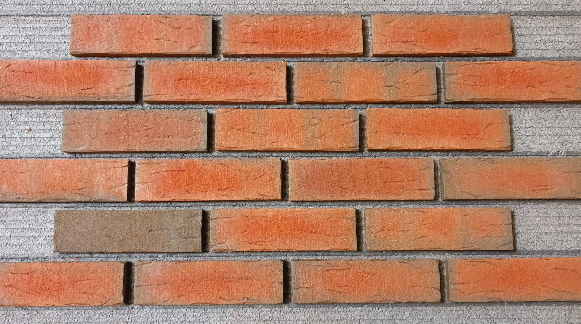 689 Feldhaus Klinker Riemchen Sintra Ardor rot-bunt Handform-Optik