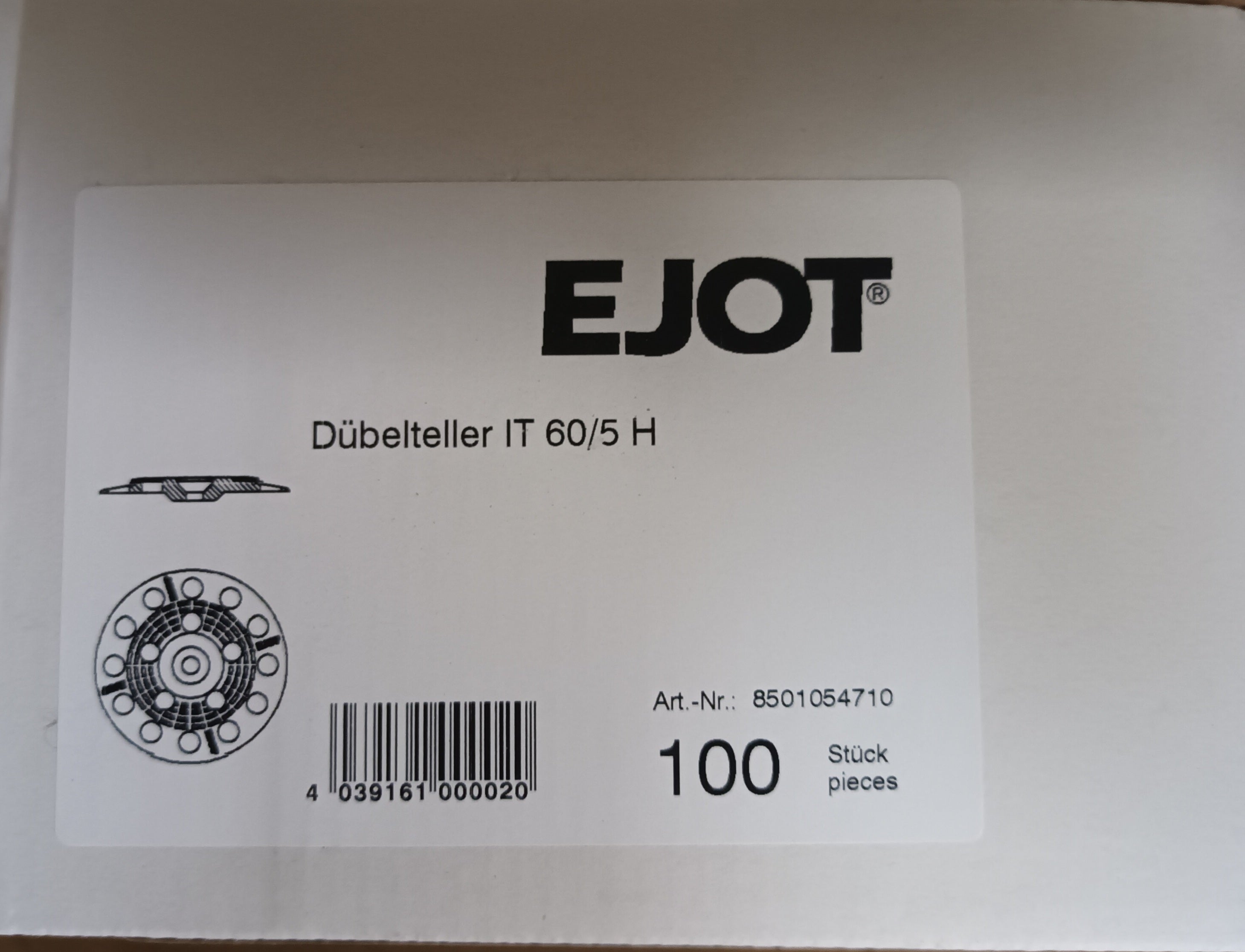 Ejot Dübelteller IT-Z 60/5 H