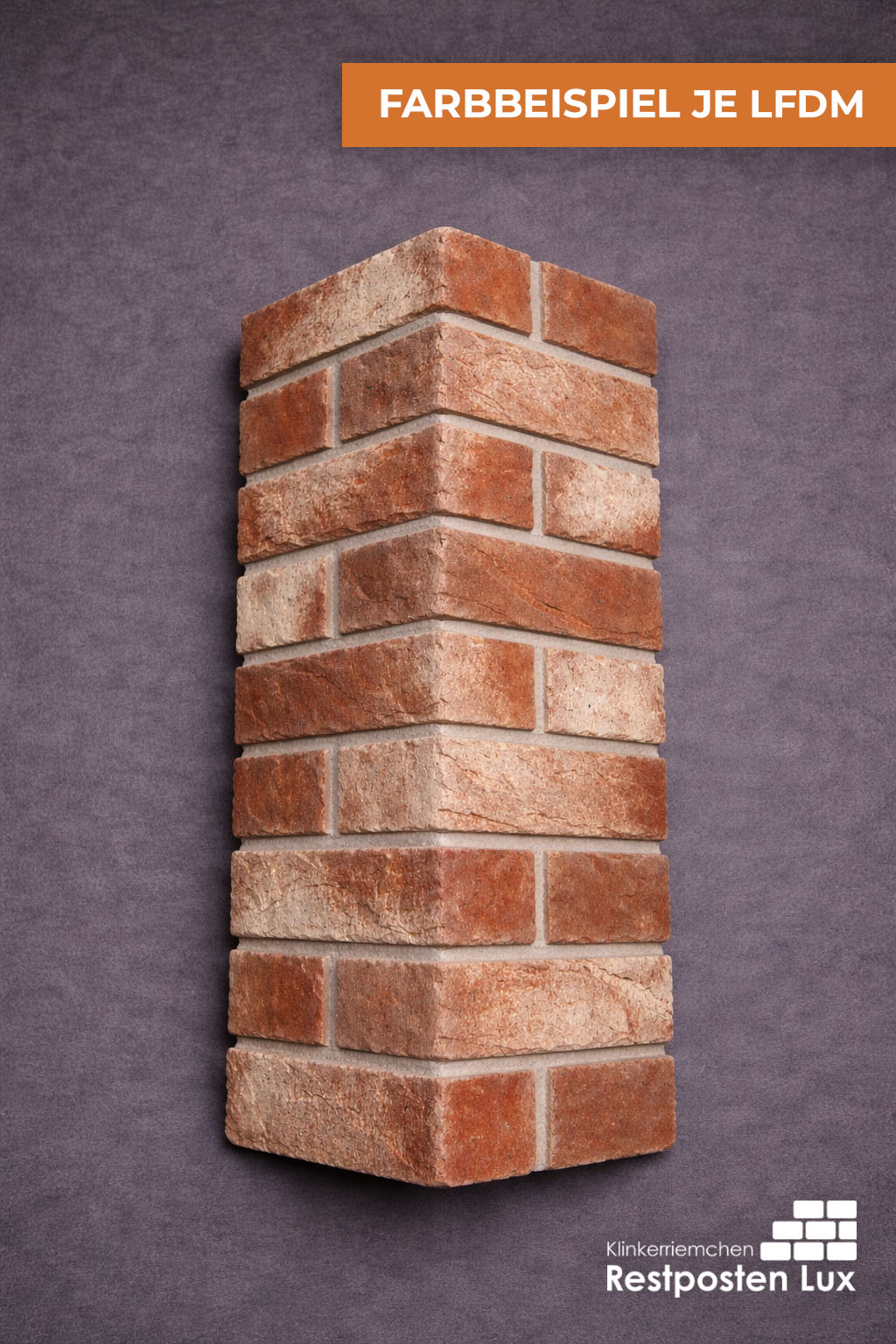 690 Feldhaus Klinker Winkelriemchen Sintra Ardor Blanca